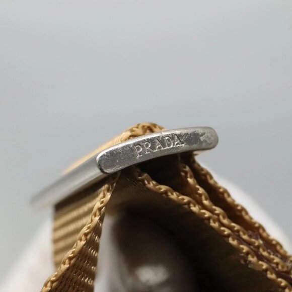 PRADA Shoulder Bag Nylon Beige Auth MX161 - Picture 8 of 16